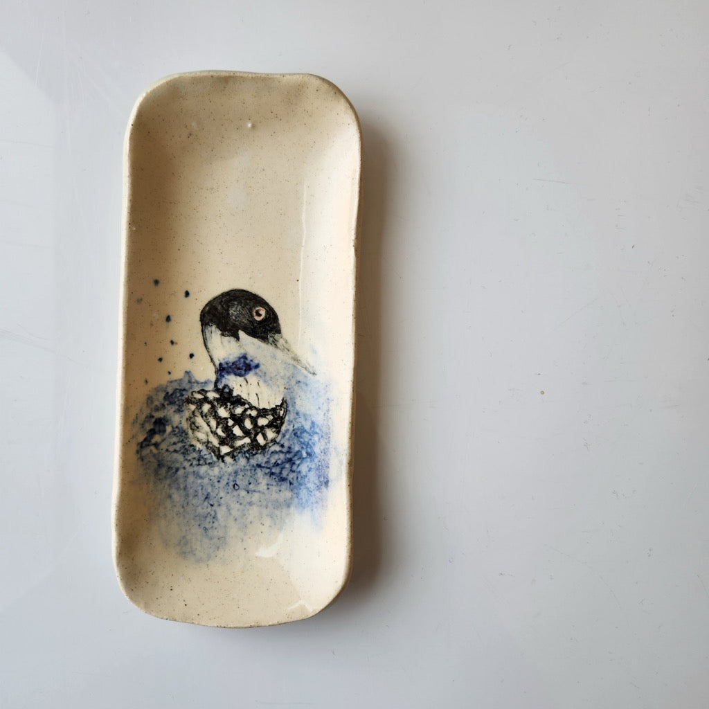 Extra Small Loon Dish by Jan Toscano