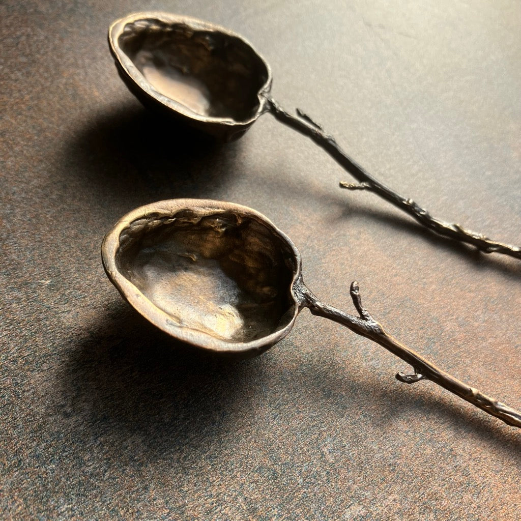 Walnut Spoon Set By Michael Michaud