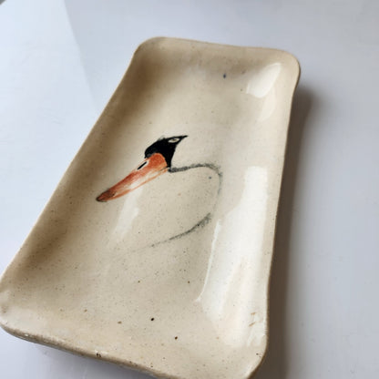 Medium Swan Dish by Jan Toscano