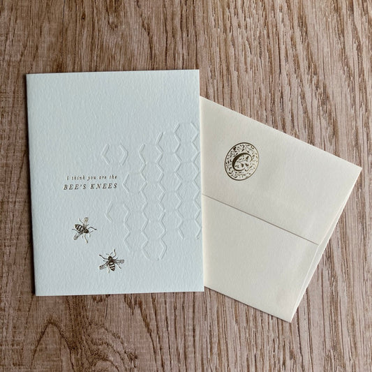 I Think You Are the Bee's Knees Greeting Card By Ciarra Claire