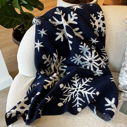 Nordic Snowflakes Throw Blanket by In2Green