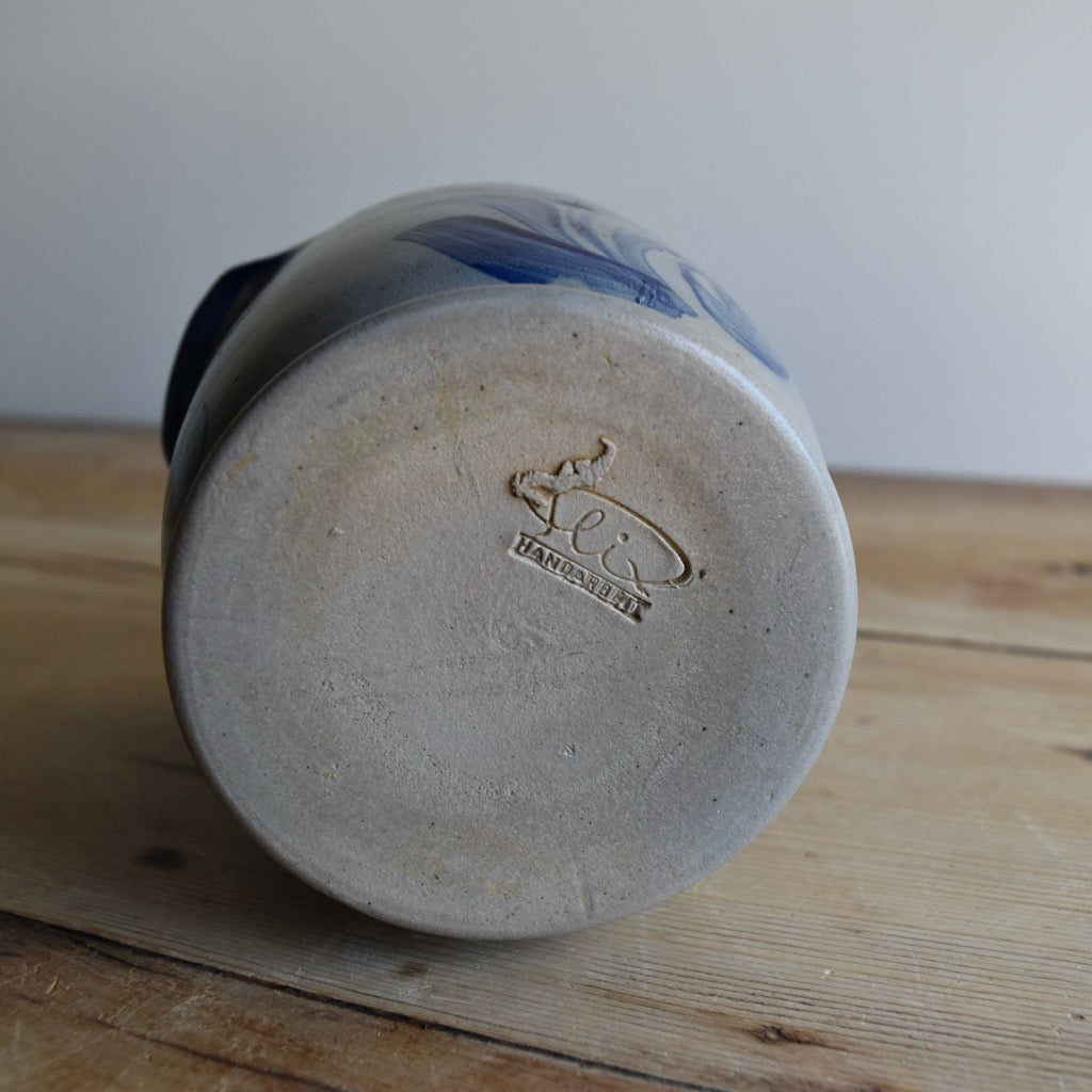 Gray and Blue German Pot