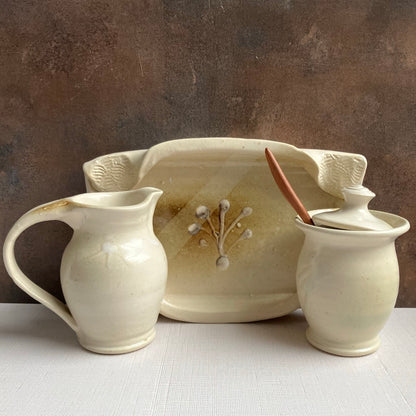 Sugar & Cream Set by Otis Pottery