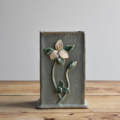 Square Vase in Trillium by Jan Toscano