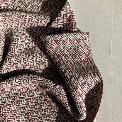 Cotton Tea Towel / Hand Towel in Raspberry by Kristina Nichols