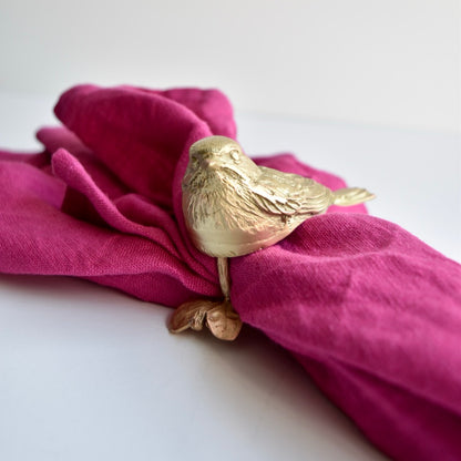 Warbler Napkin Rings Set of 4 by Michael Michaud
