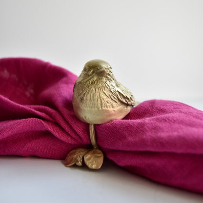 Warbler Napkin Rings Set of 4 by Michael Michaud