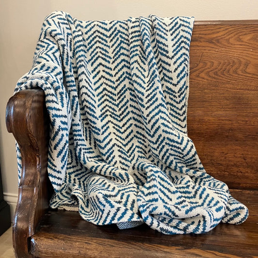 Warrior Throw Blanket in Teal by In2Green