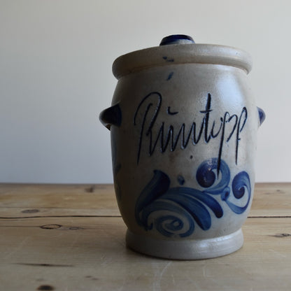 Gray and Blue German Pot
