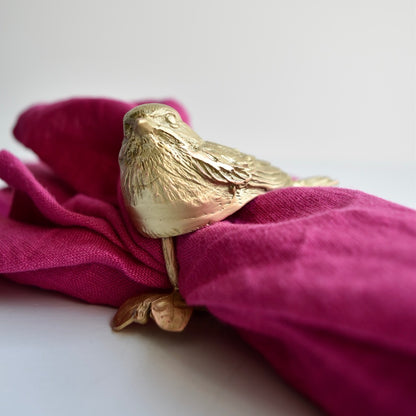 Warbler Napkin Rings Set of 4 by Michael Michaud