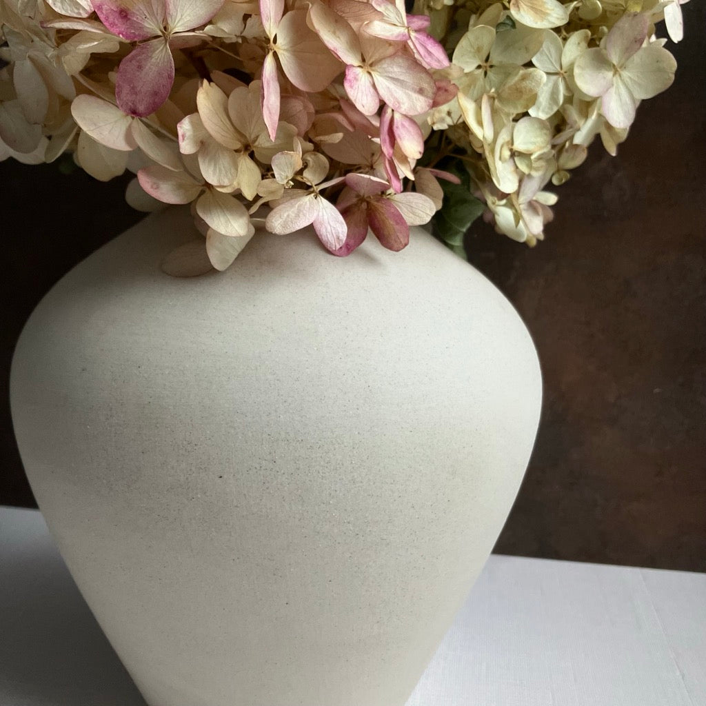 Stoneware Vase in Verdure RAW by Convivial