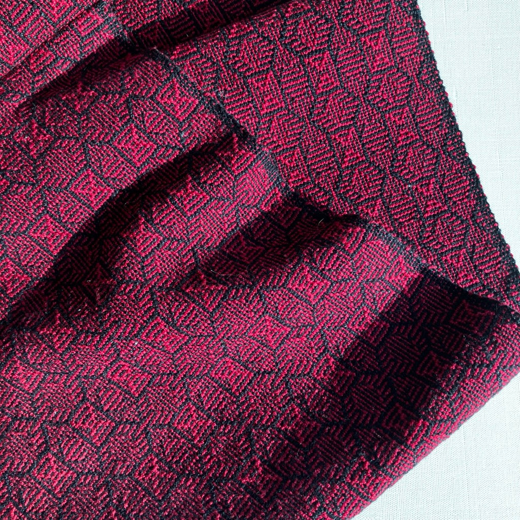 Table Runner in Red and Black by Kristina Nichols