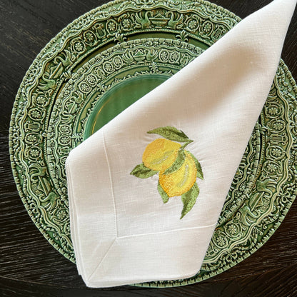 Renaissance Italian Green Charger by Arte Italica & Crown Linen Designs