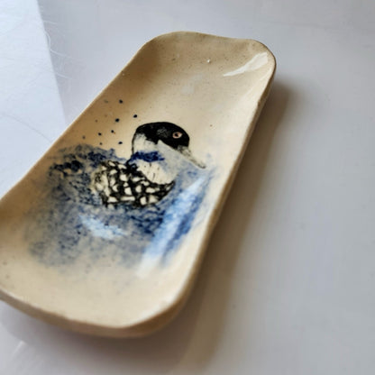 Extra Small Loon Dish by Jan Toscano