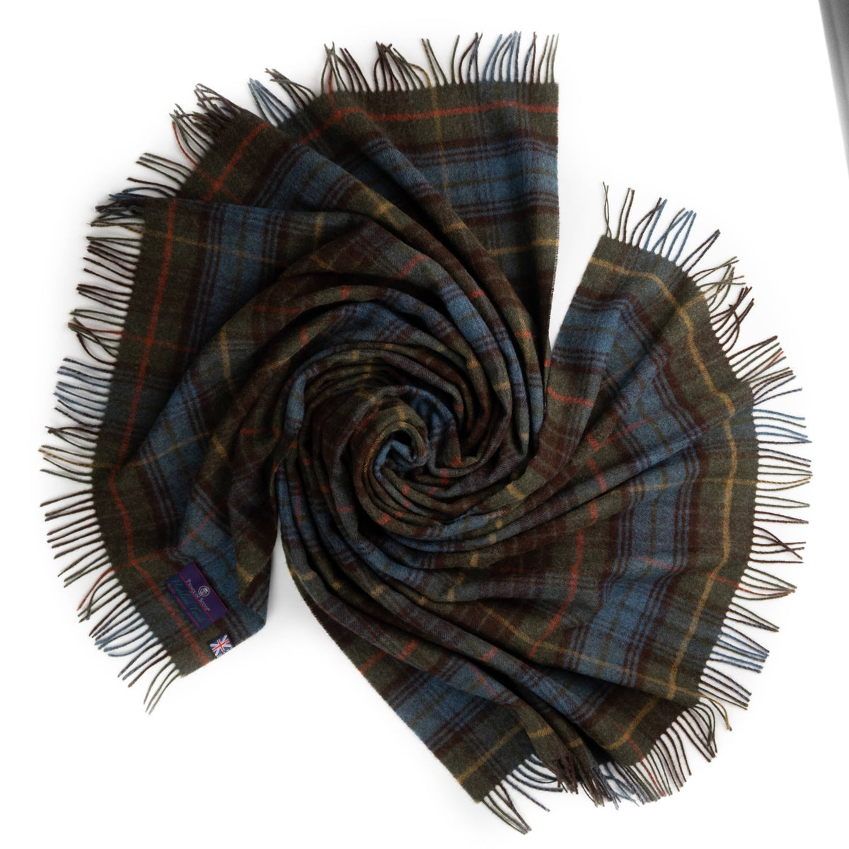 Highland Tweeds Lambswool Throw (Antique Hunting Stewart) by Prince of Scots