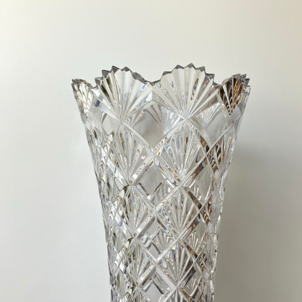 Valbonne Crystal Vase by Mikasa