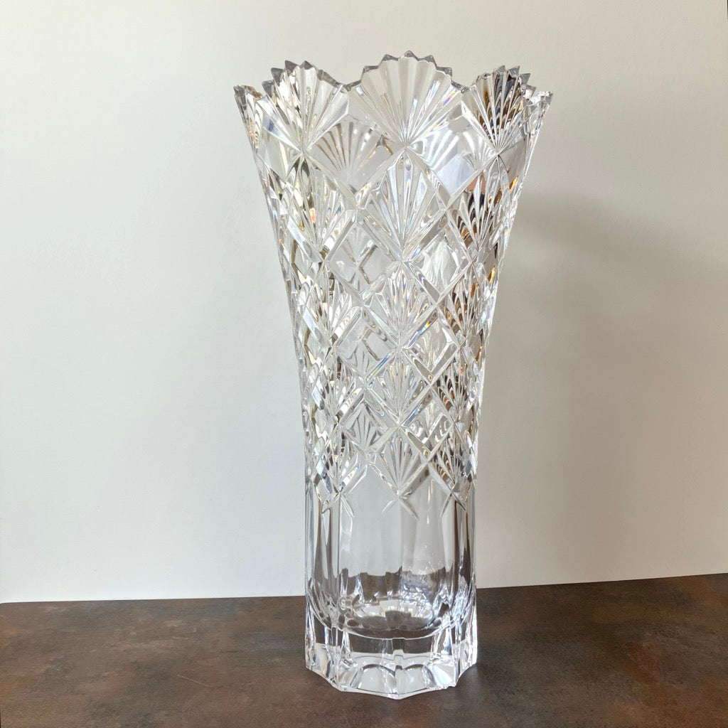 Valbonne Crystal Vase by Mikasa