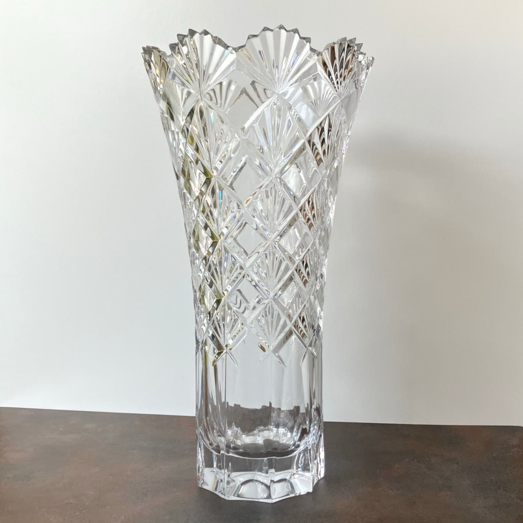 Valbonne Crystal Vase by Mikasa