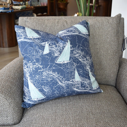 Hildegard Coastal Throw Pillow by Dahlia & Grace
