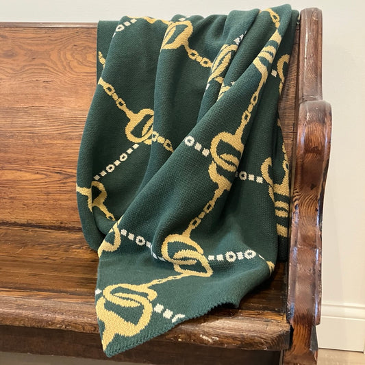 Equestrian House of Bits Throw Blanket by In2Green