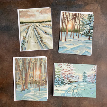 Winter Note Card Set by Rebecca Deneau