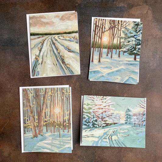 Winter Note Card Set by Rebecca Deneau