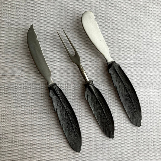 Feather Hostess Set by Michael Michaud