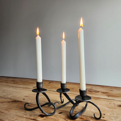5” Sculpture Ball Taper Candle Holder by Blackthorne Forge
