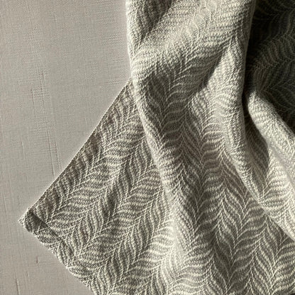 Cotton Tea Towel / Hand Towel Gray and White by Kristina Nichols