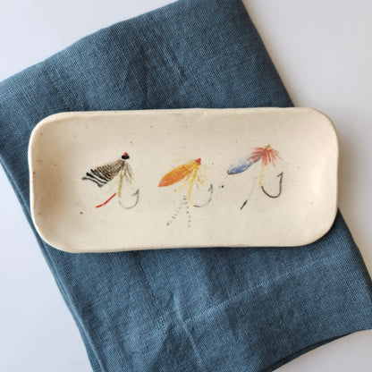 Extra Small Fly Fishing Dish by Jan Toscano