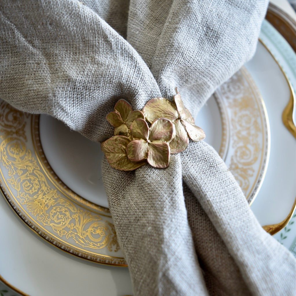 Hydrangea Napkin Rings By Michael Michaud (Set of 4)