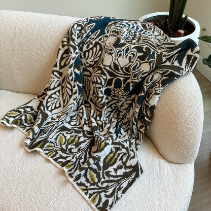 William Morris Dove and Rose Throw Blanket by In2Green