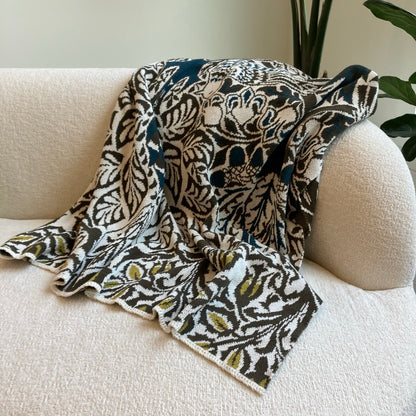 William Morris Dove and Rose Throw Blanket by In2Green