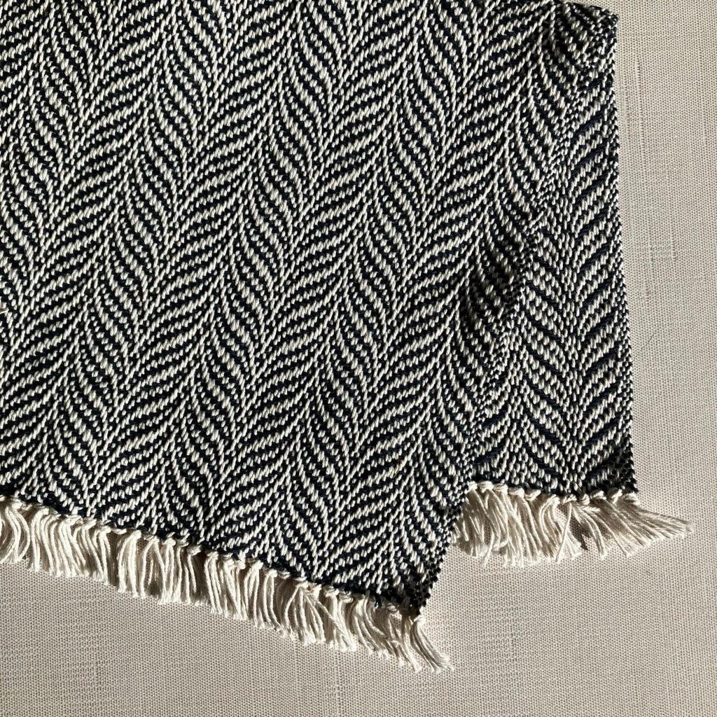 Placemat in White and Grey by Kristina Nichols