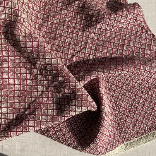 Tea Towel / Hand Towel Raspberry Diamonds by Kristina Nichols