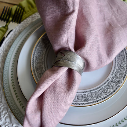 Feather Napkin Rings By Michael Michaud (Set of 4)