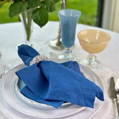 Washed Linen Napkin Set by Arte Italica & Crown Linen Designs