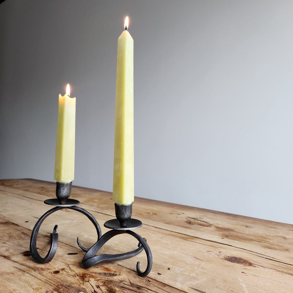 5” Sculpture Ball Taper Candle Holder by Blackthorne Forge