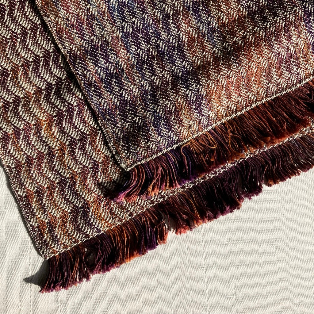 Table Runner in Pink, Purple, and Orange by Kristina Nichols