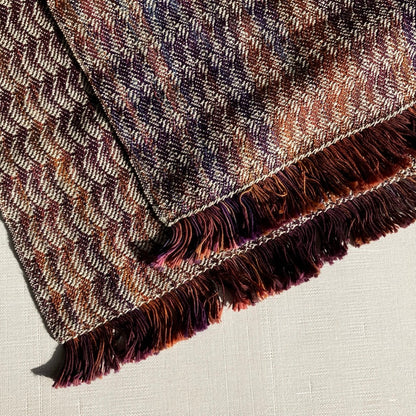 Table Runner in Pink, Purple, and Orange by Kristina Nichols