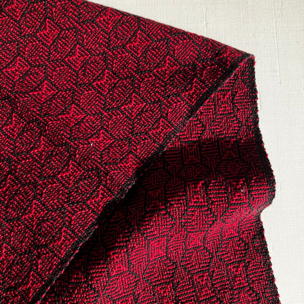 Table Runner in Red and Black by Kristina Nichols