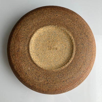 Sandstone Ribbed Ikebana Vase by Sombra