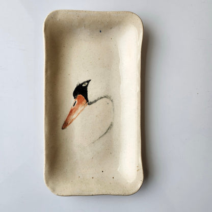 Medium Swan Dish by Jan Toscano