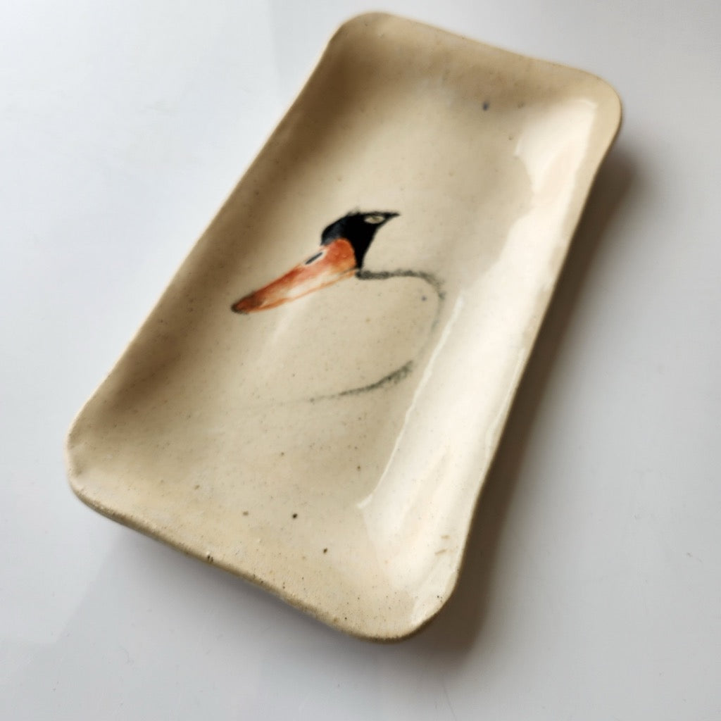 Medium Swan Dish by Jan Toscano
