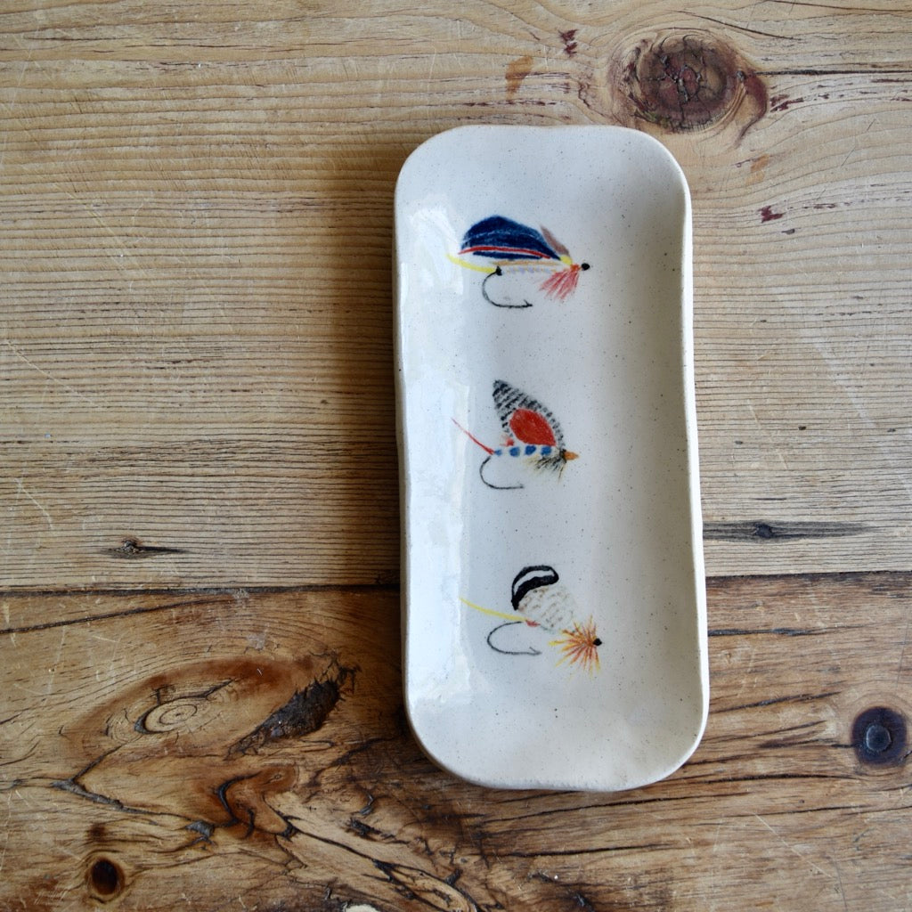Extra Small Fly Fishing Dish by Jan Toscano