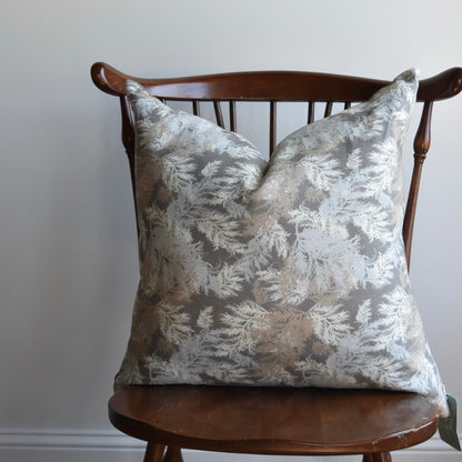 Decorative 100% Linen Pillow in "Coastal Winter" by Glass Muriel