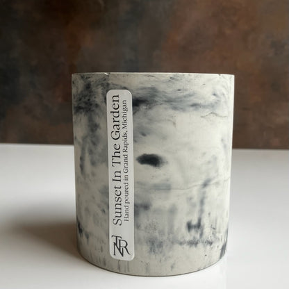 Sunset In The Garden Candle in Concrete Vessel
