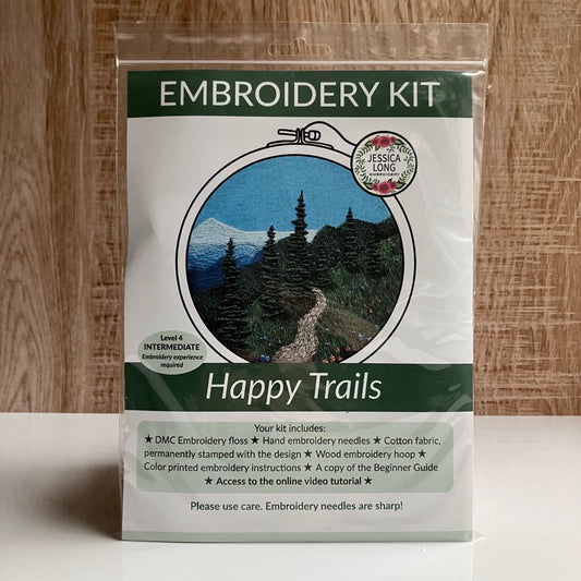 Happy Trails Embroidery Kit By Jessica Long Embroidery