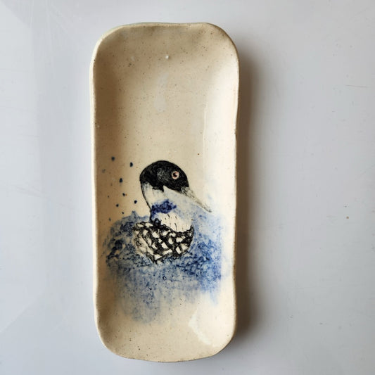 Extra Small Loon Dish by Jan Toscano