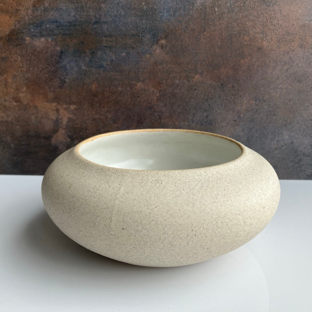 Stoneware Ikebana Vase RAW by Convivial